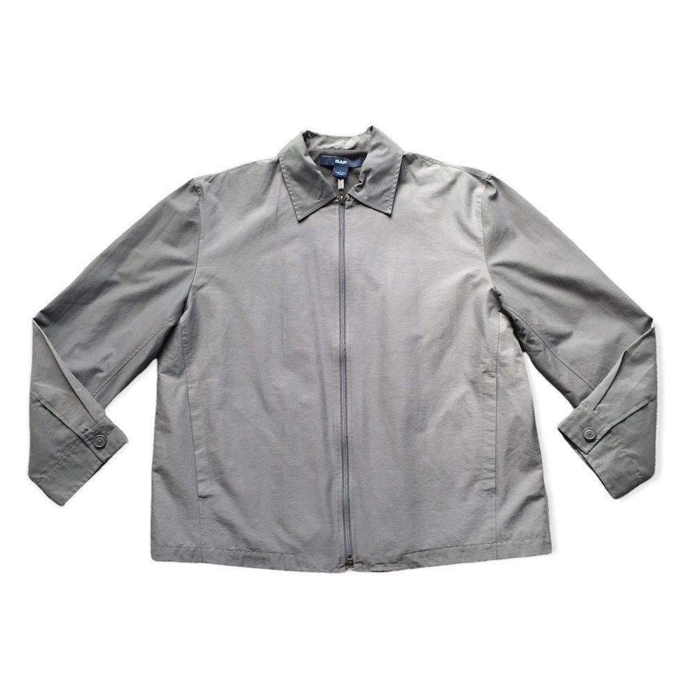 Gap Gray Front Zip Up Jacket - image 5